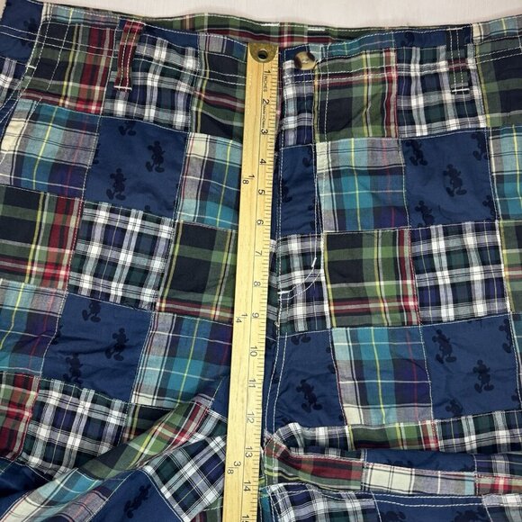 NWT Walt Disney World Cruise Line Patchwork Shorts Men’s 42 Mickey Embroidered - Picture 13 of 15